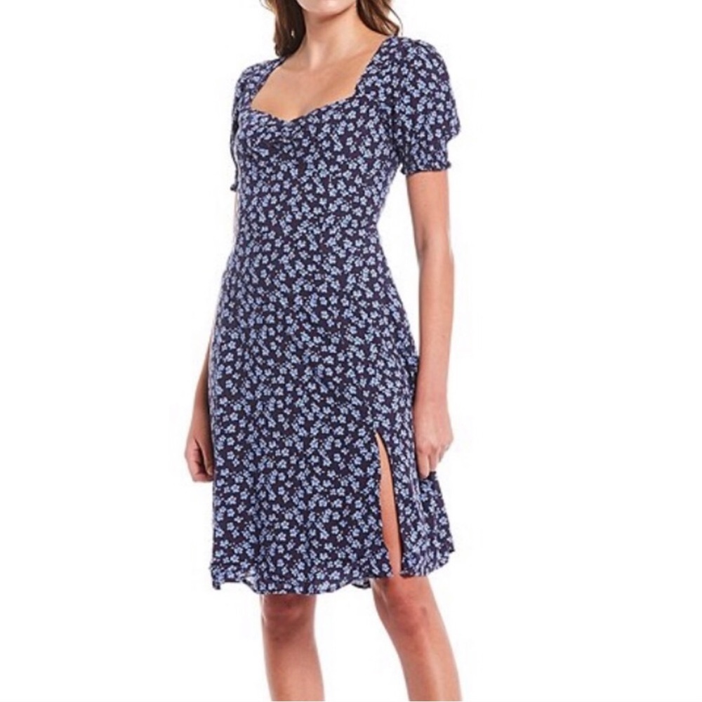 NWT Blue Floral Sugarlips Dress